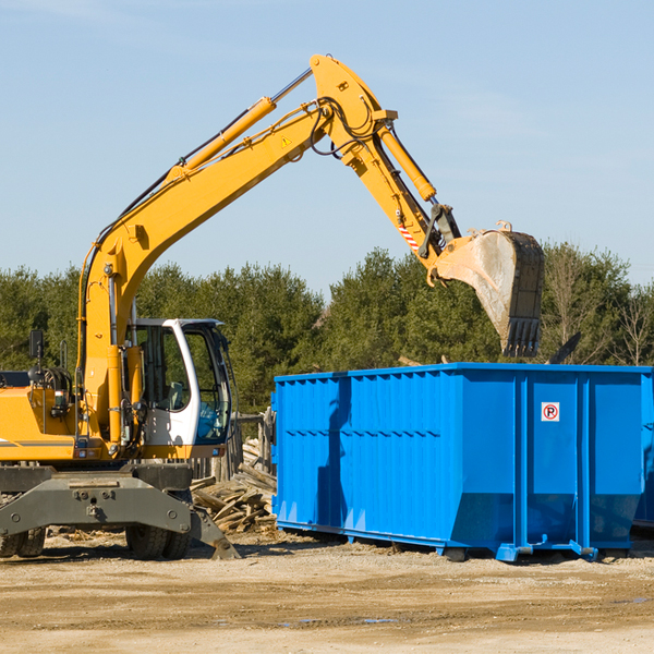 how does a residential dumpster rental service work in Lake Kiowa